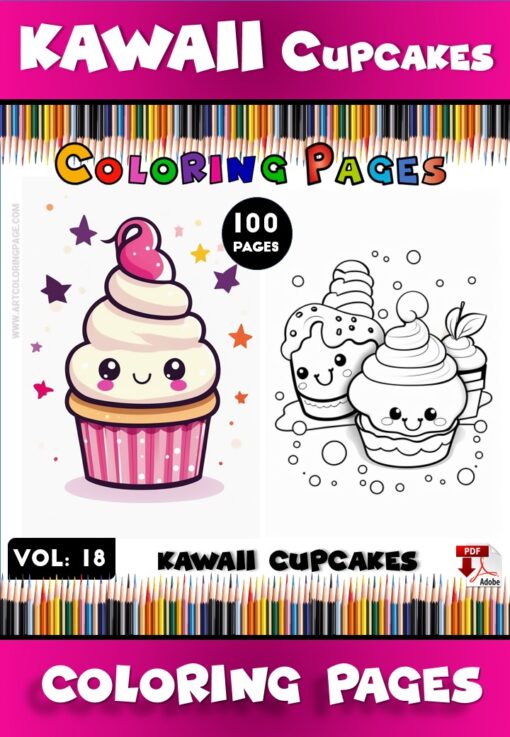 Coloring Pages Cupcakes 18 A Fun-Filled Adventure for Kids and Adults!