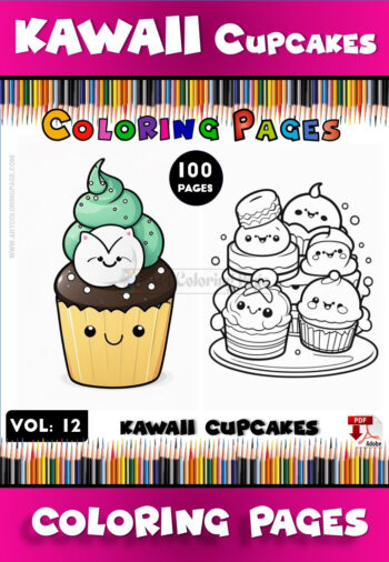Delight in Creative Fun with Cupcake Coloring Sheets Vol 12