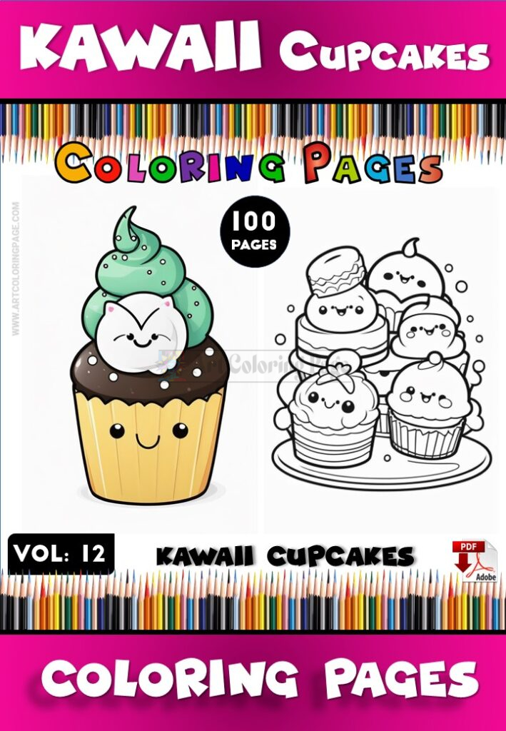 Delight in Creative Fun with Cupcake Coloring Sheets Vol 12
