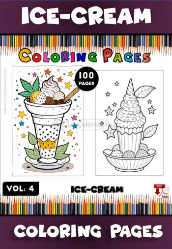 Scoop Up Creativity with Our Coloring Pages Ice Cream Vol 4!