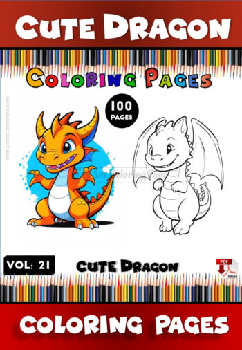 Discover Magic with Dragon Coloring Page Vol 21!