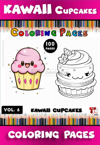 Dive into Sweet Fun with Cupcake Color Sheets Vol 6