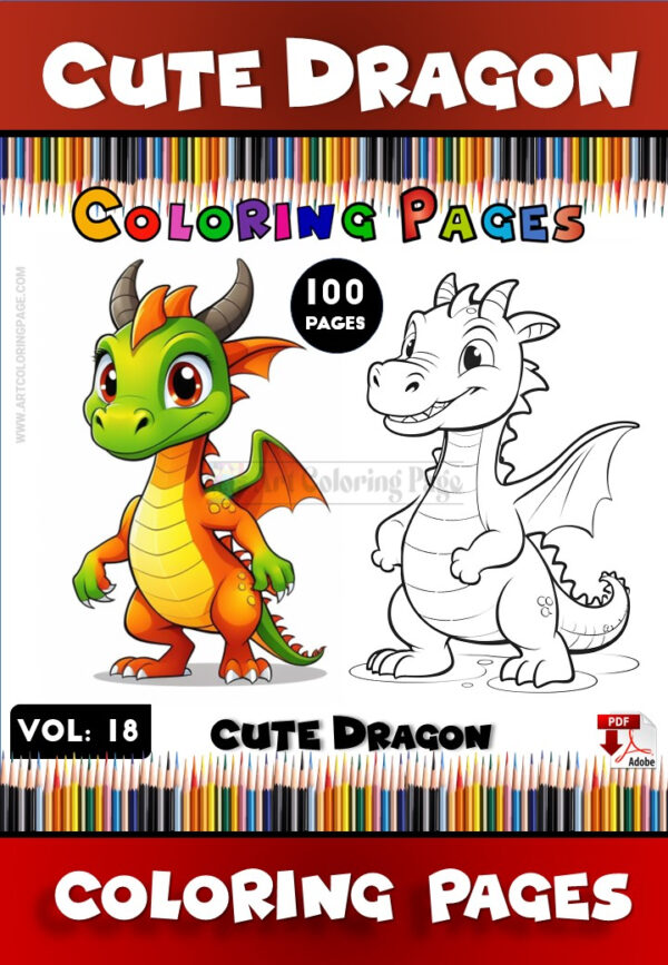 Embark on an Adventure with Printable Dragon Coloring Pages Vol 18!