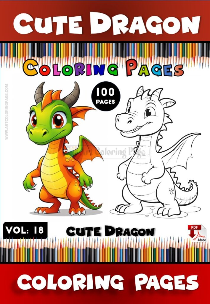 Embark on an Adventure with Printable Dragon Coloring Pages Vol 18!