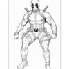Explore Creativity with Deadpool Coloring Pages Vol 22Diapositive33