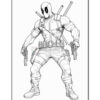 Explore Creativity with Deadpool Coloring Pages Vol 22Diapositive5