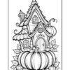 Explore Magical Creativity with Pumpkin House Coloring Page Vol 2 Diapositive3