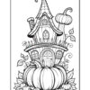 Explore Magical Creativity with Pumpkin House Coloring Page Vol 2Diapositive4