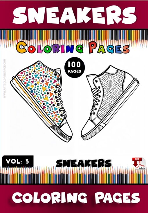 Express Your Style with Shoe Coloring Page Vol 3
