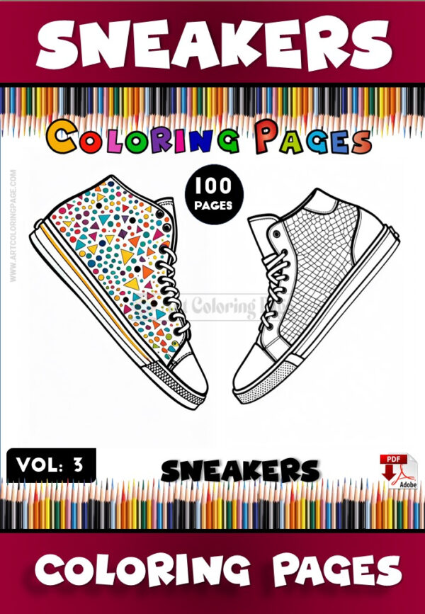 Express Your Style with Shoe Coloring Page Vol 3