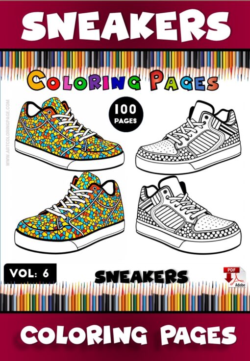 Get Ready to Unleash Creativity with Colouring Sneakers Vol 6