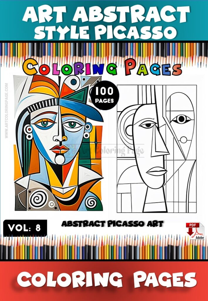 Immerse Yourself in Creativity with Abstract Coloring Pages Vol 8