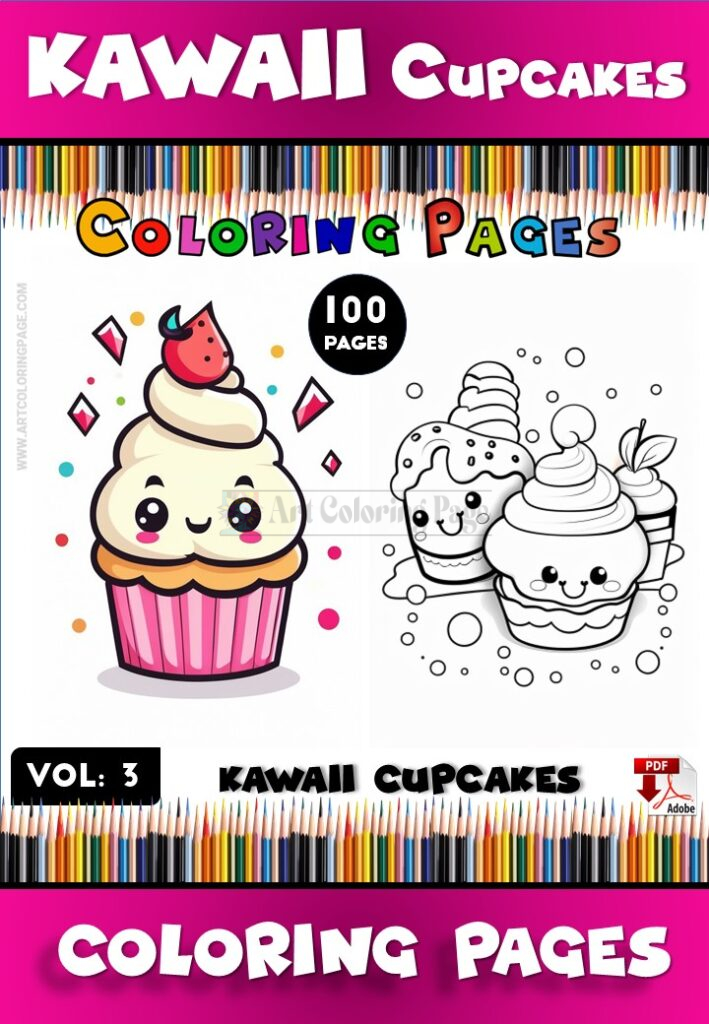 Satisfy Your Sweet Tooth with Cupcake Coloring Sheet Vol 3!