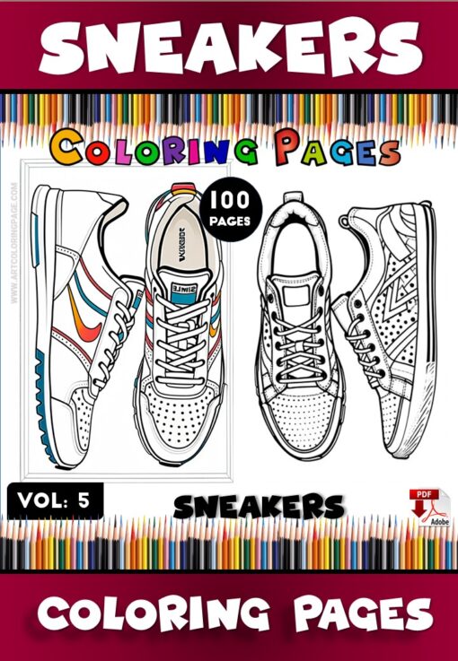 Step Up Your Creativity with Shoe Coloring Sheets Vol 5