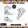 Step into Creativity with Coloring Pages Sneakers Vol 2