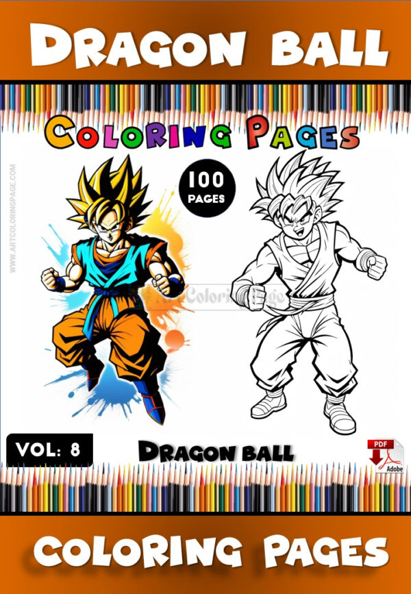 Unleash Your Creativity with Dragon Ball Z Coloring Pages Vol. 8!