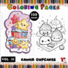 Unleash Your Imagination with Coloring Page Cupcake Vol 10