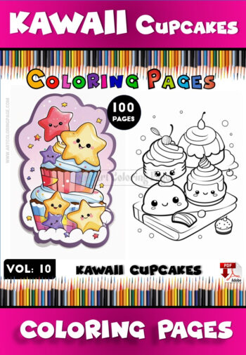 Unleash Your Imagination with Coloring Page Cupcake Vol 10