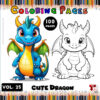 Unleash Your Imagination with Dragon Coloring Sheets Vol 25!
