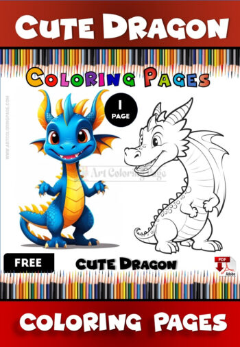 Unleash Your Imagination with Our Free Dragon Coloring Page!