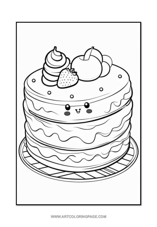 Unleash Your Inner Artist with Coloring Sheet Cupcake Vol 5Diapositive3