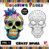 Unleash Your Inner Artist with Sugar Skull Crazy Coloring Pages Vol 1
