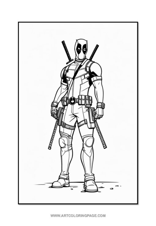 Unleash Your Inner Hero with the Art of Coloring Deadpool Vol 21!