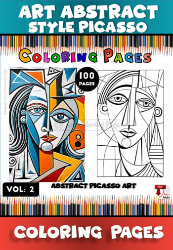 Unlock Creativity with Picasso Abstract Art Coloring Vol 2