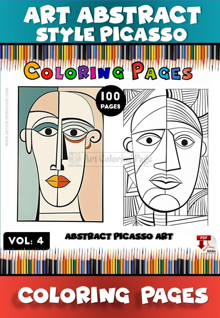 Unlock Your Creativity with Abstract Picasso Coloring Vol 4