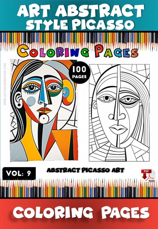 Unlock Your Inner Artist with Abstract Coloring Pages for Adults Vol 9
