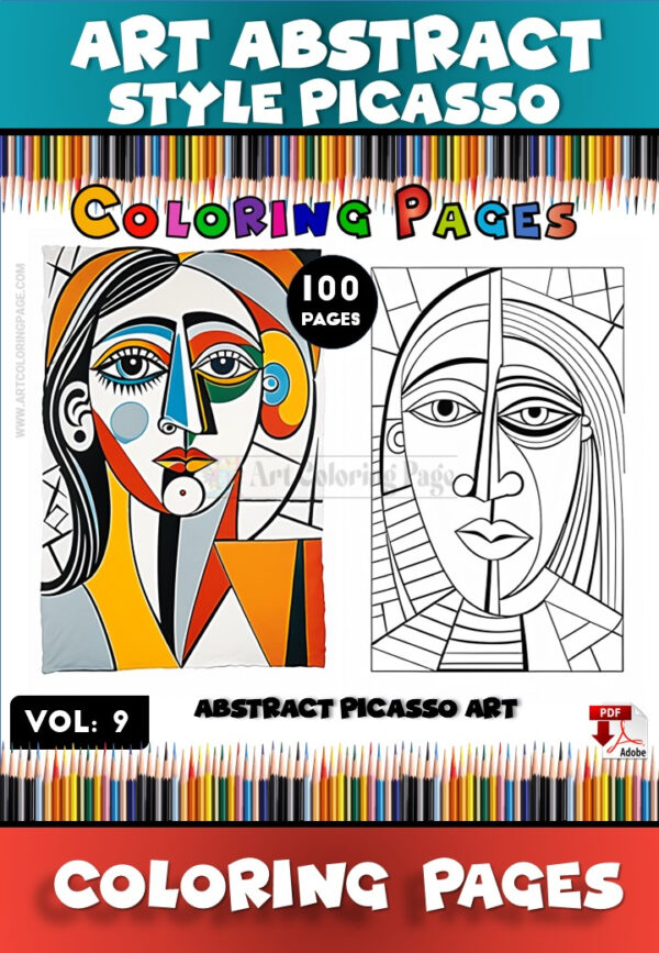 Unlock Your Inner Artist with Abstract Coloring Pages for Adults Vol 9