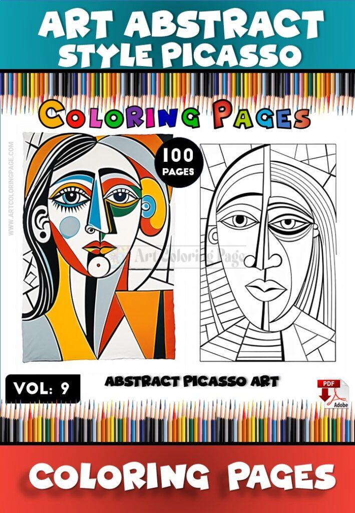 Unlock Your Inner Artist with Abstract Coloring Pages for Adults Vol 9
