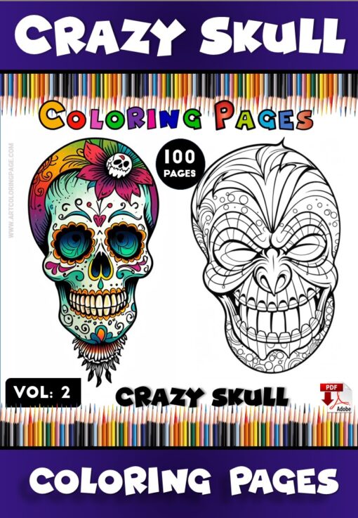 Unlock Your Inner Artist with Colorful Creative Skull Drawing Vol 2