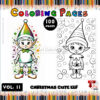 100 Magical Elves Coloring Pages Whimsical Fun for Little Artists Vol. 11