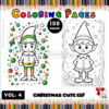 Christmas Elf Coloring Vol 4 – Festive Fun for All Ages