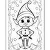 Christmas Elf Coloring Vol 4 – Festive Fun for All Ages Diapositive4