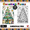Christmas Tree Color Page for Kids Vol 1 – A Festive Coloring Wonderland