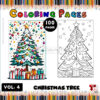 Christmas Tree Coloring Pages Vol 4 – A Festive Coloring Delight for Kids