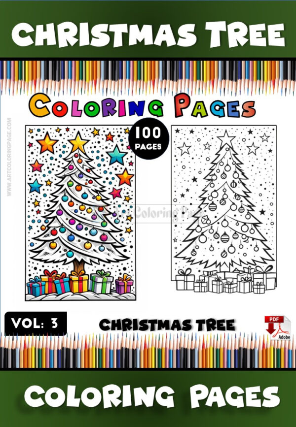 Colorful Christmas Tree Vol 3 – A Festive Coloring Adventure for Kids