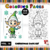 Coloring Pages Elf VOL 16 - 100 Festive and Magical Designs for All Ages