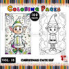 Elf Color Pages VOL 18 - 100 Magical Designs for Holiday Fun