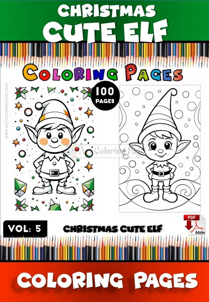 Elf Pictures to Color Vo 5 – A Magical Coloring Experience for All Ages