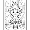 Elf Pictures to Color Vo 5 – A Magical Coloring Experience for All Ages Diapositive3