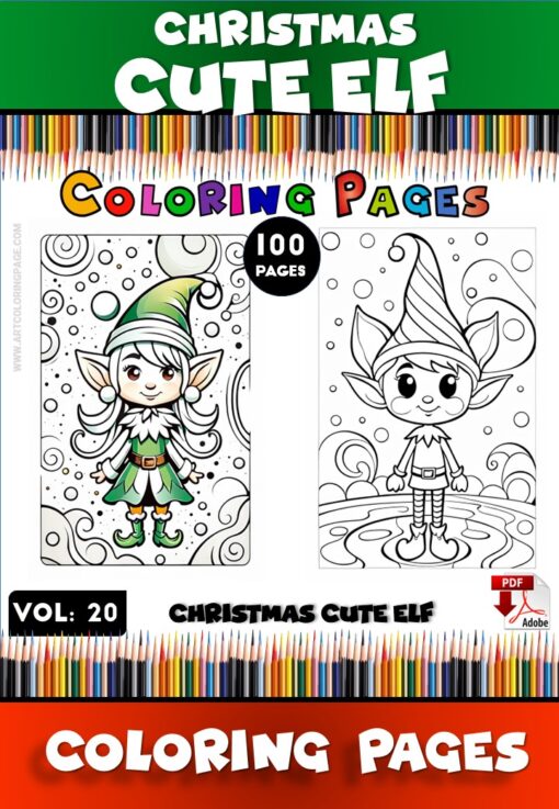Elf Printable VOL 20 - 100 Enchanting Holiday Designs