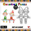 Elf on the Shelf Coloring Pages for Kids Vol. 2: 100 Magical Designs