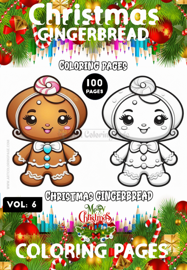 Gingerbread Color Vol 6 – A Sweet Holiday Coloring Experience for Kids