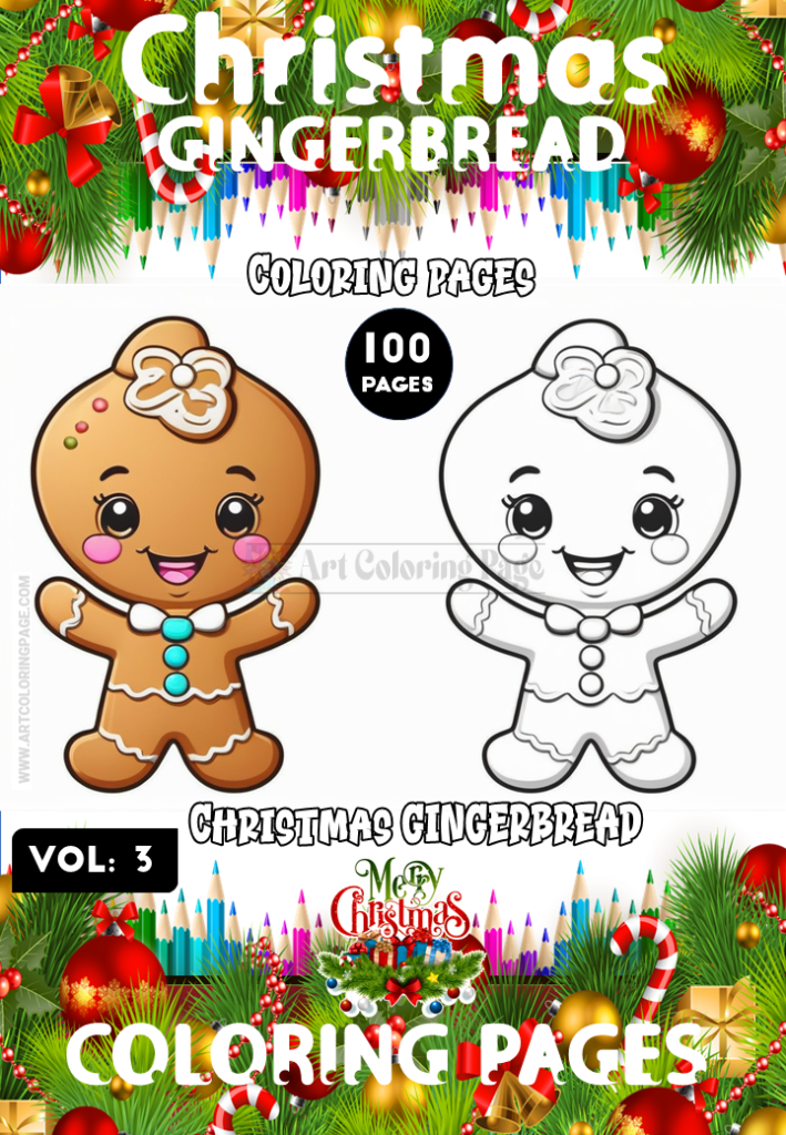 Gingerbread Coloring Pages Vol 3 – A Sweet Holiday Coloring Experience
