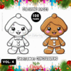Gingerbread Man Coloring Pages Vol 4 – A Sweet and Festive Collection
