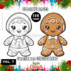 Gingerbread Man Coloring Pages Vol 7 – A Festive and Fun Holiday Collection