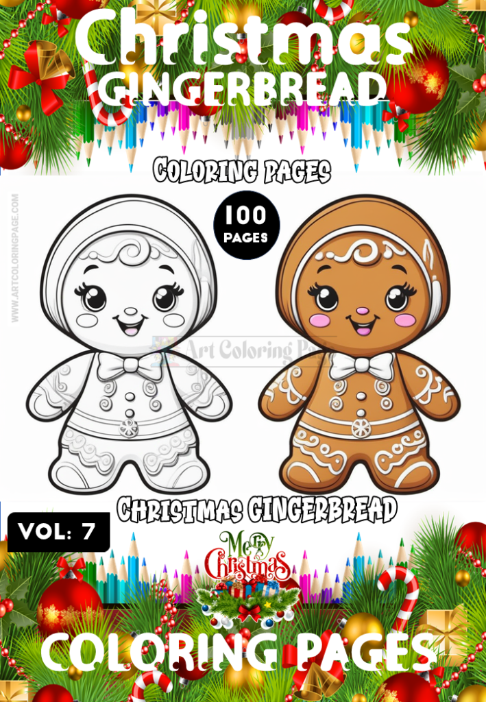 Gingerbread Man Coloring Pages Vol 7 – A Festive and Fun Holiday Collection